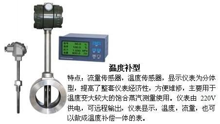 夾持式渦街流量計溫度補償型產(chǎn)品圖